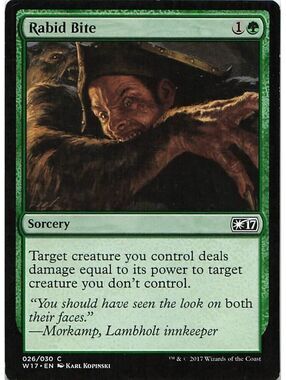 C Magic: The Gathering 2017 Rabid Bite NM W17